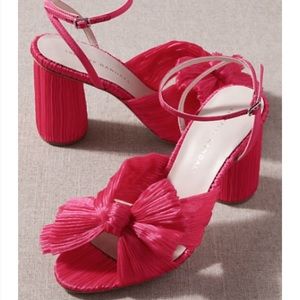 New Anthropologie Loeffler Randall Camellia Heels